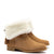 Verbier Bootie In Peanut Suede and Natural Shearling