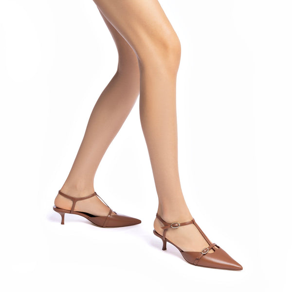 Grace Pump In Caramel Leather