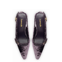 Ines Hi Pump In Purple Velvet