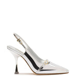 Ines Hi Pump in Silver Specchio