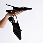 Ines Flat In Black Patent Leather