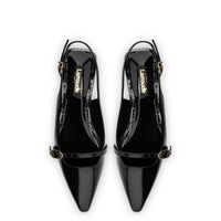 Ines Flat In Black Patent Leather