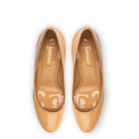 Michelle Lo Pump In Tan Patent Leather