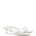 Greta Mule In White Patent Leather