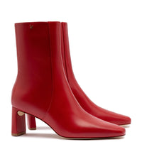 Alexis Bootie In Blood Red Leather