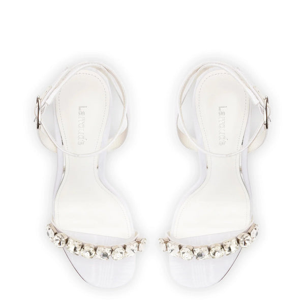 Calypso Sandal In White Fabric