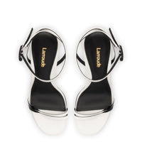 Vesper Sandal In White Leather