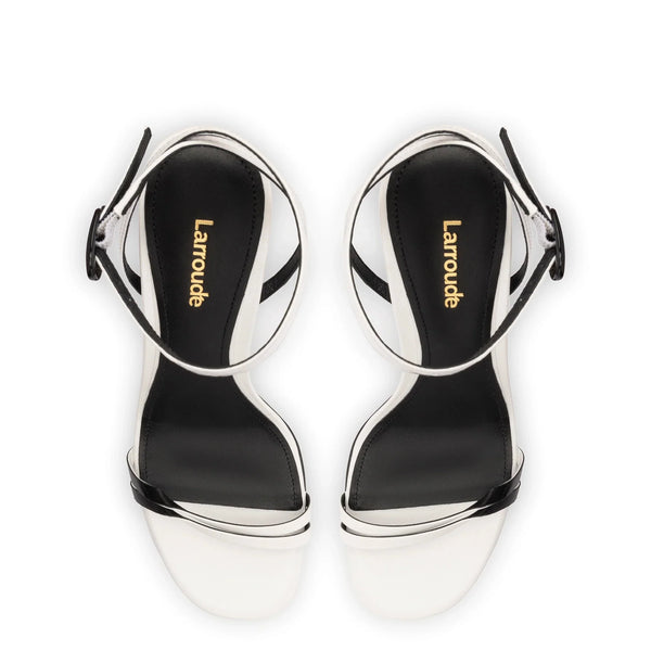 Vesper Sandal In White Leather