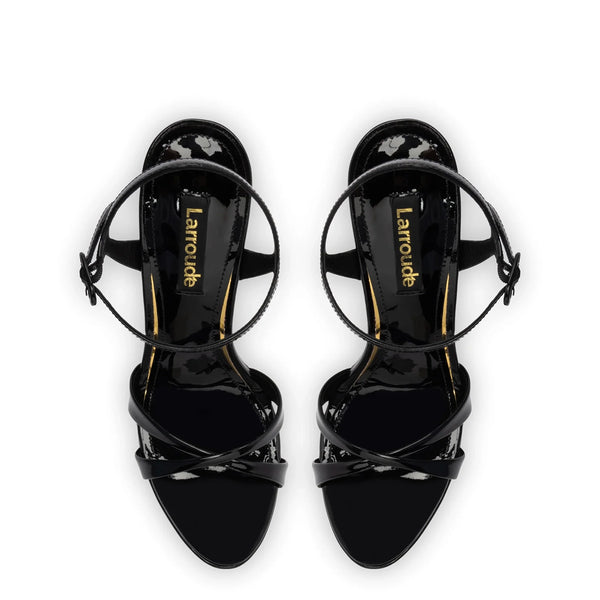 Angelina Sandal In Black Patent Leather