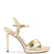 Angelina Sandal In Gold Metallic Leather