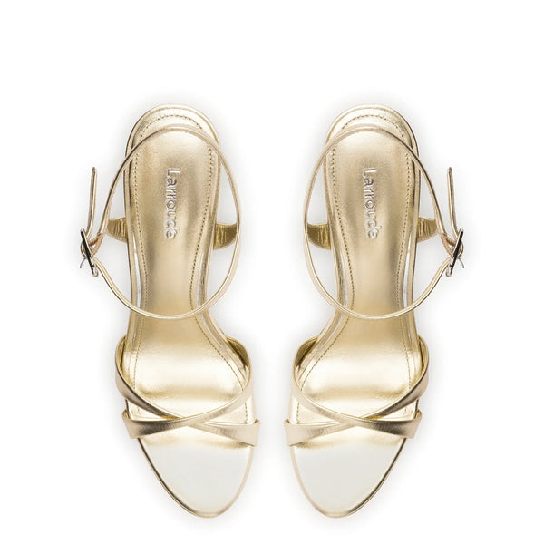 Angelina Sandal In Gold Metallic Leather