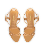 Angelina Sandal In Tan Patent Leather