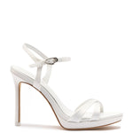 Angelina Sandal In White Satin