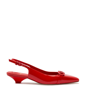 Franca Pump In Scarlet Patent Leather