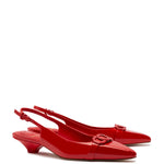 Franca Pump In Scarlet Patent Leather