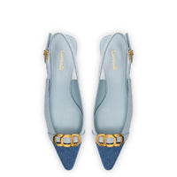 Franca Pump In Blue Denim