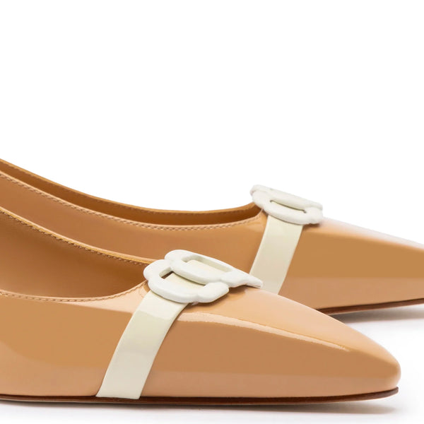 Franca Pump In Tan Patent Leather