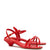 Charlotte Sandal In Scarlet Patent Leather