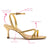 Milanina Mini Sandal In Gold Metallic Leather