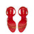 Milanina Mini Sandal In Scarlet Leather