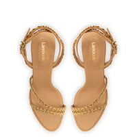 Milanina Mini Sandal In Tan Leather