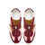 Stella Sneaker In Tulip, Russet and Wine Suede and Silver Metallic Leather