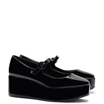 Blair Flatform In Black Patent Leather