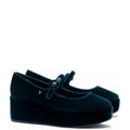 Blair Flatform In Deepsea Velvet