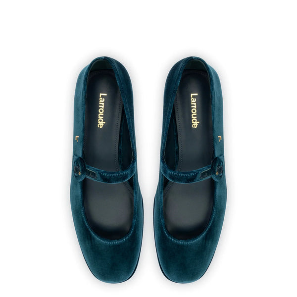 Blair Flatform In Deepsea Velvet