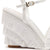 Yves Fringe Wedge In White Raffia