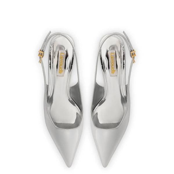 Loulou Pump In Silver Specchio