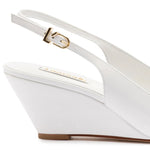 Loulou Pump In White Patent Leather