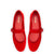 Verona Ballet Flat In Scarlet Suede