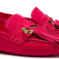 Joy Mocassin In Pink Suede