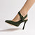 Deena By Larroudé Pump In Deep Olivine Suede