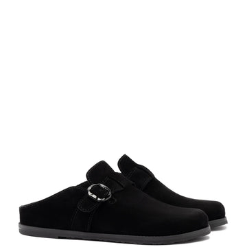 Milan Clog In Black Suede