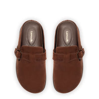 Milan Clog In Brown Suede