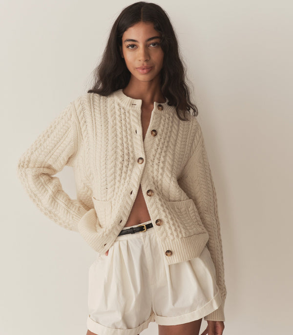 MARILENE CARDIGAN -- IVORY