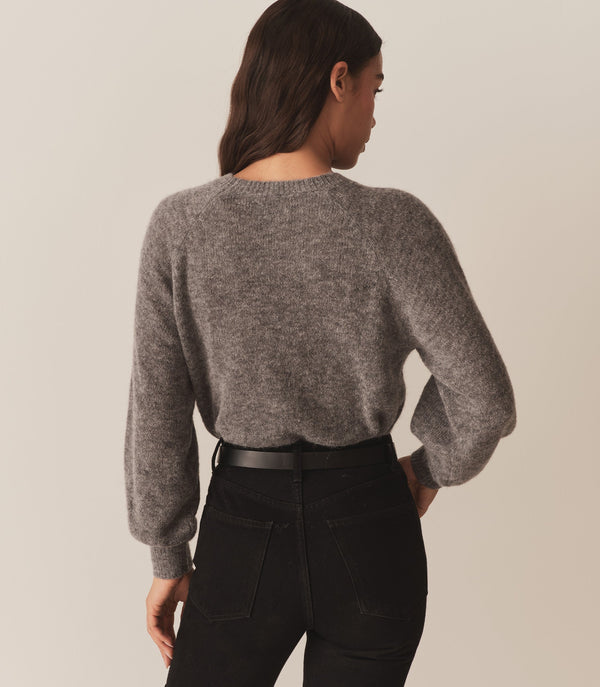 MARSENA SWEATER -- DARK HEATHER GREY