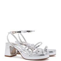 Gio Sandal In Silver Specchio