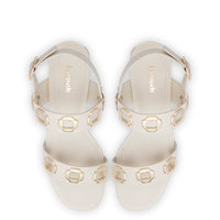 Milan Sandal In Ivory Leather