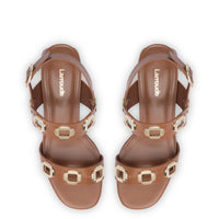 Milan Sandal In Caramel Leather