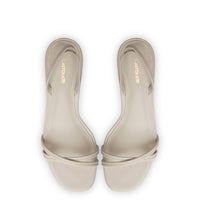 Mini Annie Sandal In Ivory Leather