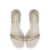 Mini Annie Sandal In Ivory Leather