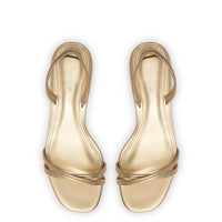 Mini Annie Sandal In Gold Metallic Leather