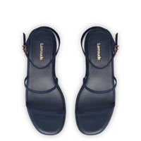 Gio Flatform Sandal In Navy Suede