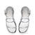 Gio Flatform Sandal In Specchio Silver