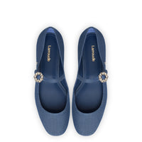 Blair Ballet Flat In Blue Denim