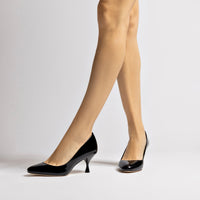 Michelle Lo Pump In Black Patent Leather