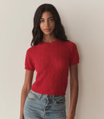 MONICA SWEATER -- CHERRY RED